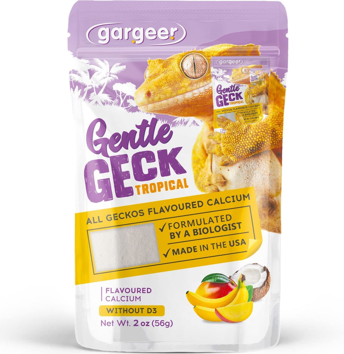 Gargeer 4oz Gecko Calcium with or without Vitamin D3 – Reptile Garden ...