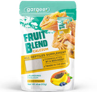 Gargeer 4oz All Reptile Fruit Blend Calcium with Vitamin D3, Phosphorus-Free, Ultrafine Powder