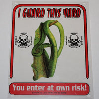 Warning signage