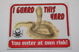 Warning signage