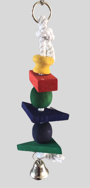 Triangle block bird toy